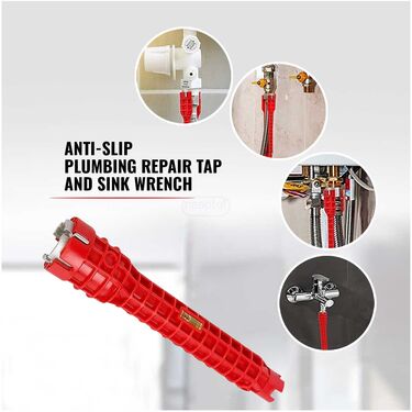 Anti Slip Plumbing Repair Tap And Sink Wrench